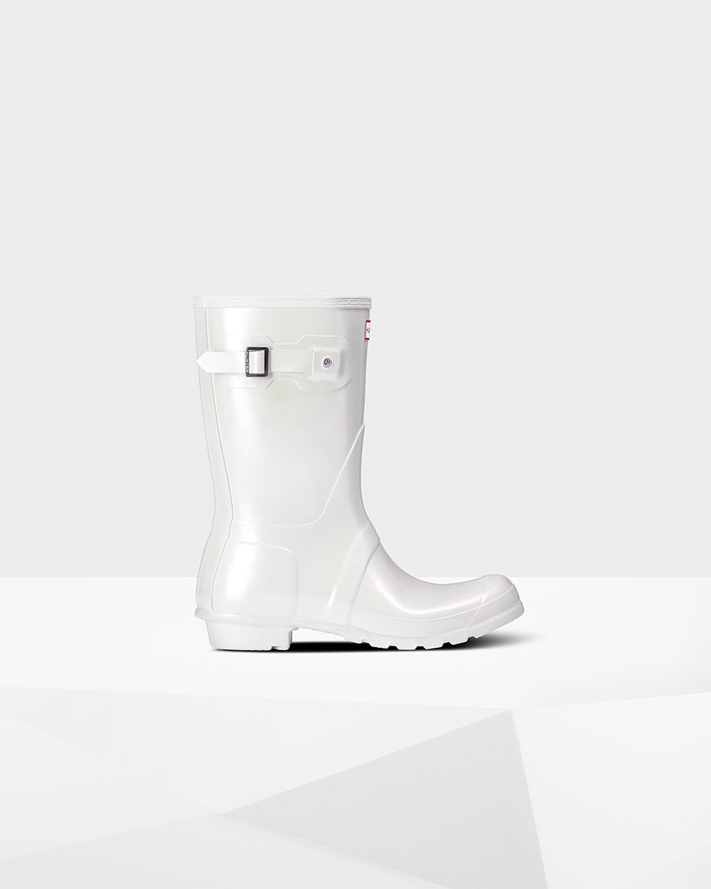 Hunter Original Nebula For Women - Short Rain Boots Silver | India QRLGT2174